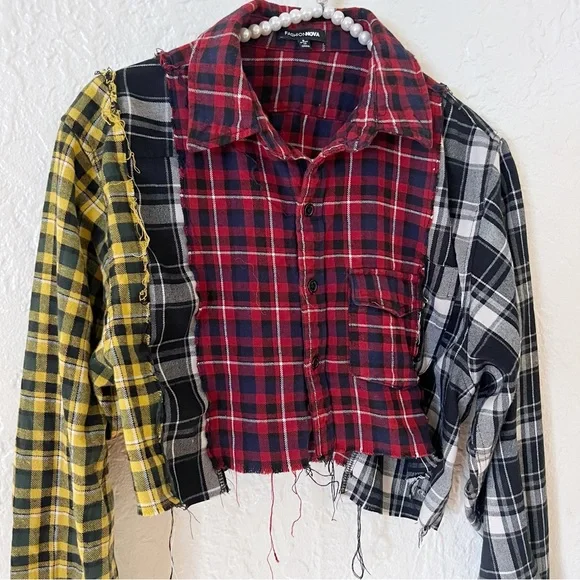 Fashion Nova | Off Line Plaid Top - Picture 6 of 10